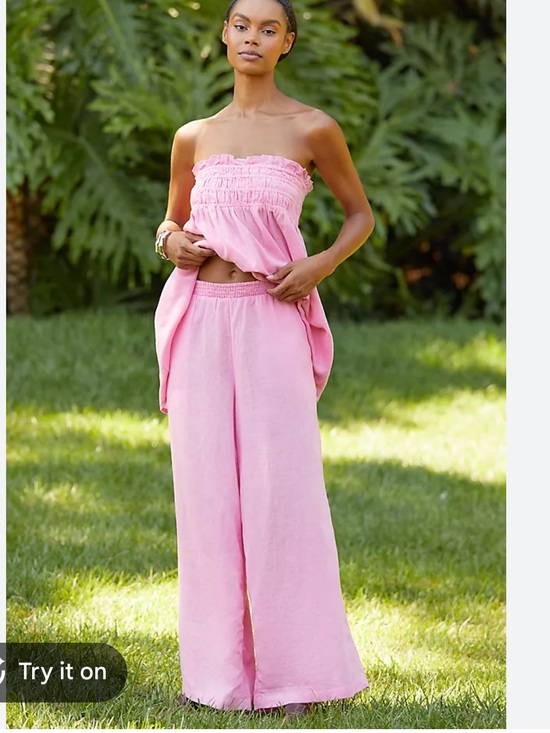 Anthropologie Pants - Anthropologie Pink Wide-Leg Pants